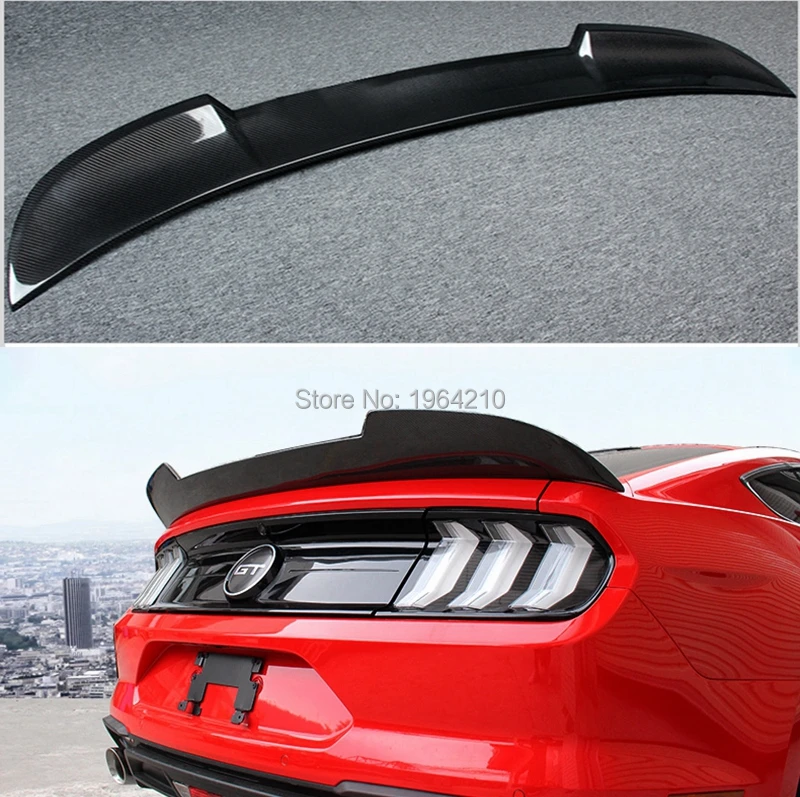 Для Ford Mustang 2015 2016 2017 2018 2019 спойлер на заднюю крышу из углеродного волокна задний