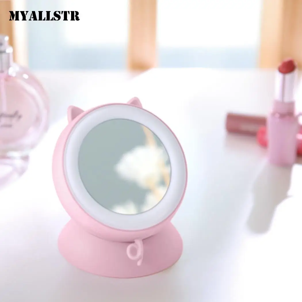 Мини USB портативный мобильный Банк силы макияж зеркало хаки розовый синий зимняя