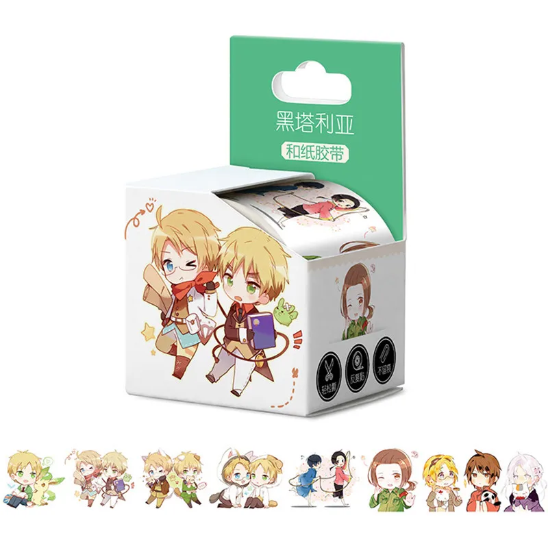 10 коробок/партия Аниме оси силы Hetalia лента игрушка APH васи бумажная ручка стикер 40