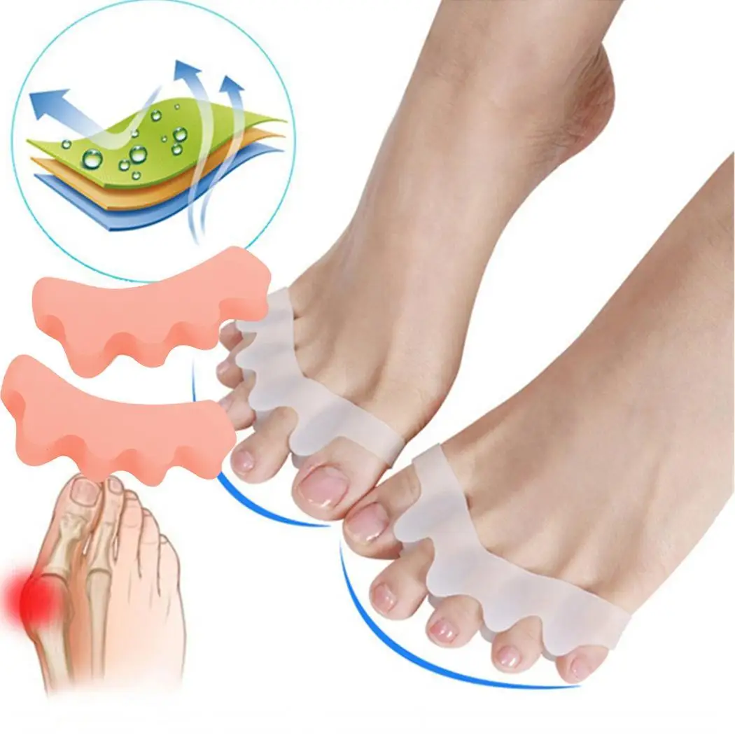 Foot Thumb Hallux Valgus Protector Silicone Finger Toe Made by ultra soft silicone comfortable wear. Corrector | Красота и здоровье
