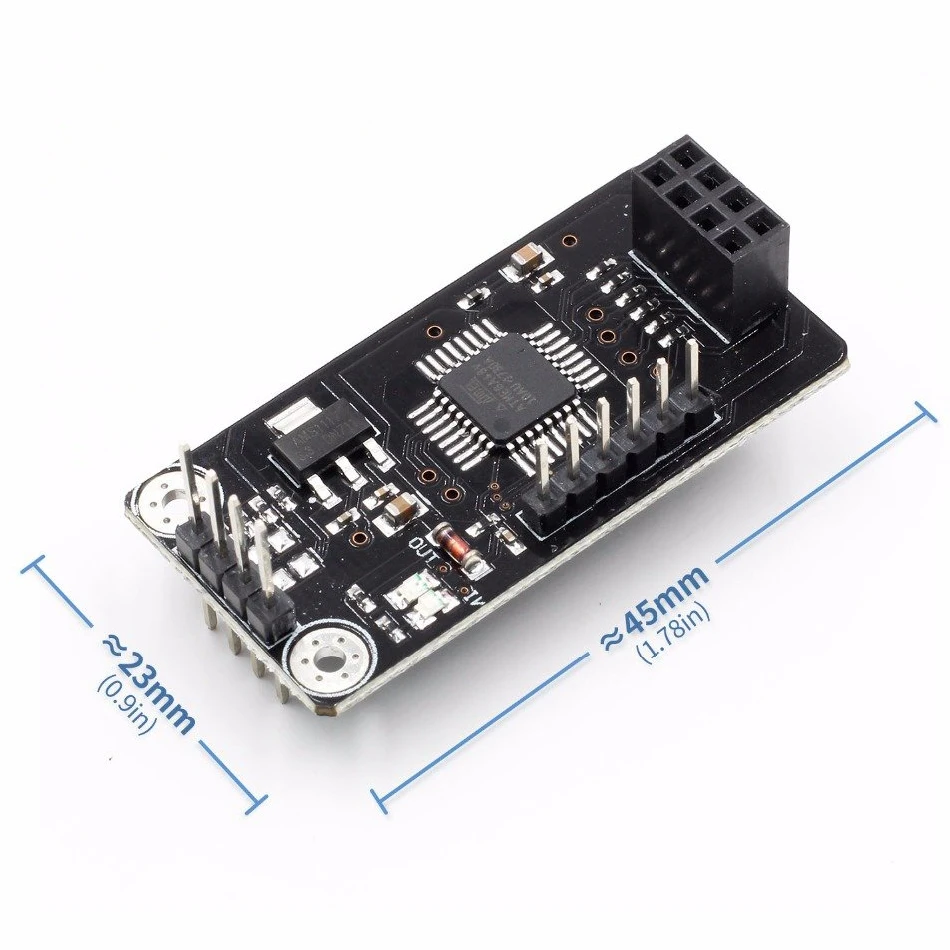 Плата адаптера для гнезда NRF24L01 плата ATMEGA48 беспроводной защитный модуль SPI к