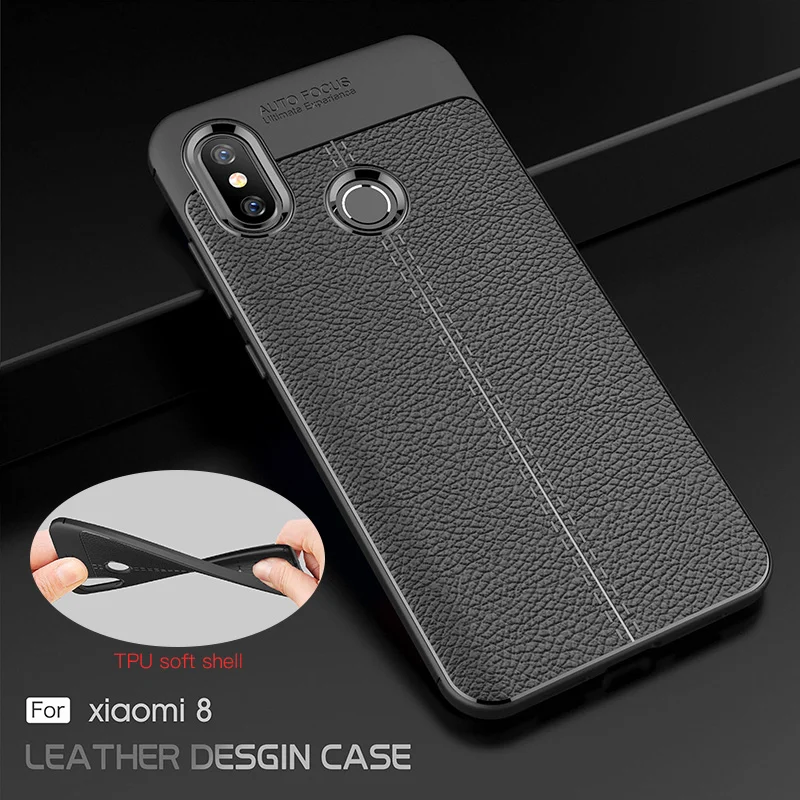 Противоударный мягкий ТПУ чехол для Xiaomi MI8 Lite 8SE 8 Note6 6A PRO Explorer Redmi S2 Note 5A кожаный