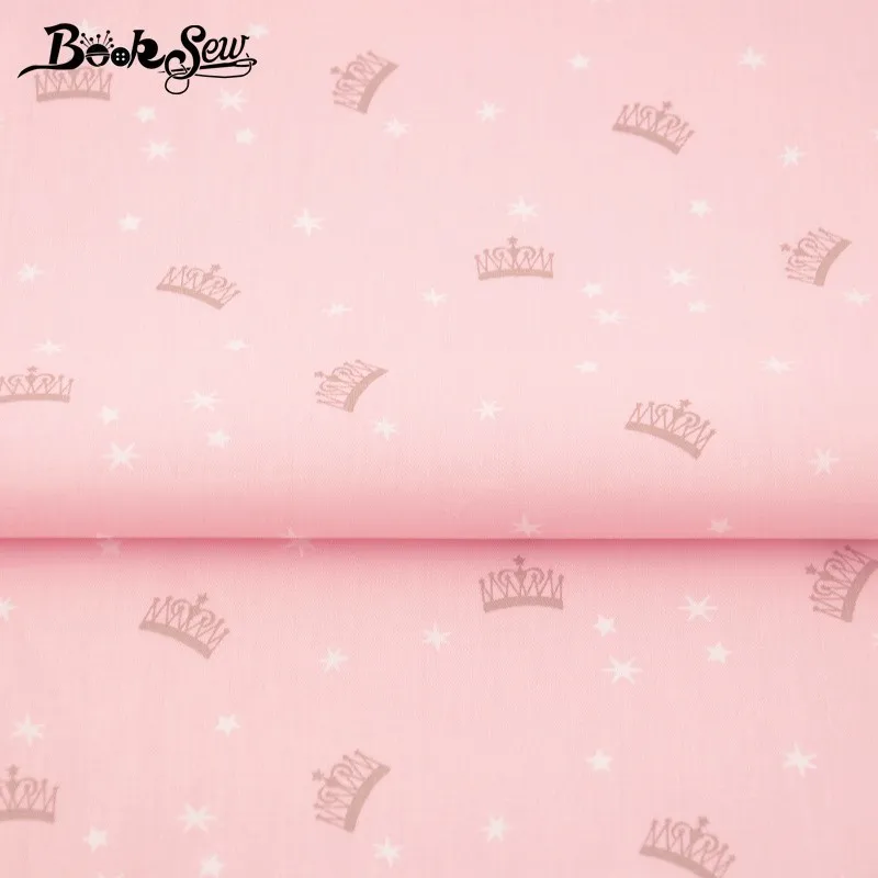 Тканевая саржевая ткань Booksew 100% хлопок для дома Королевская корона Tecido Tissu
