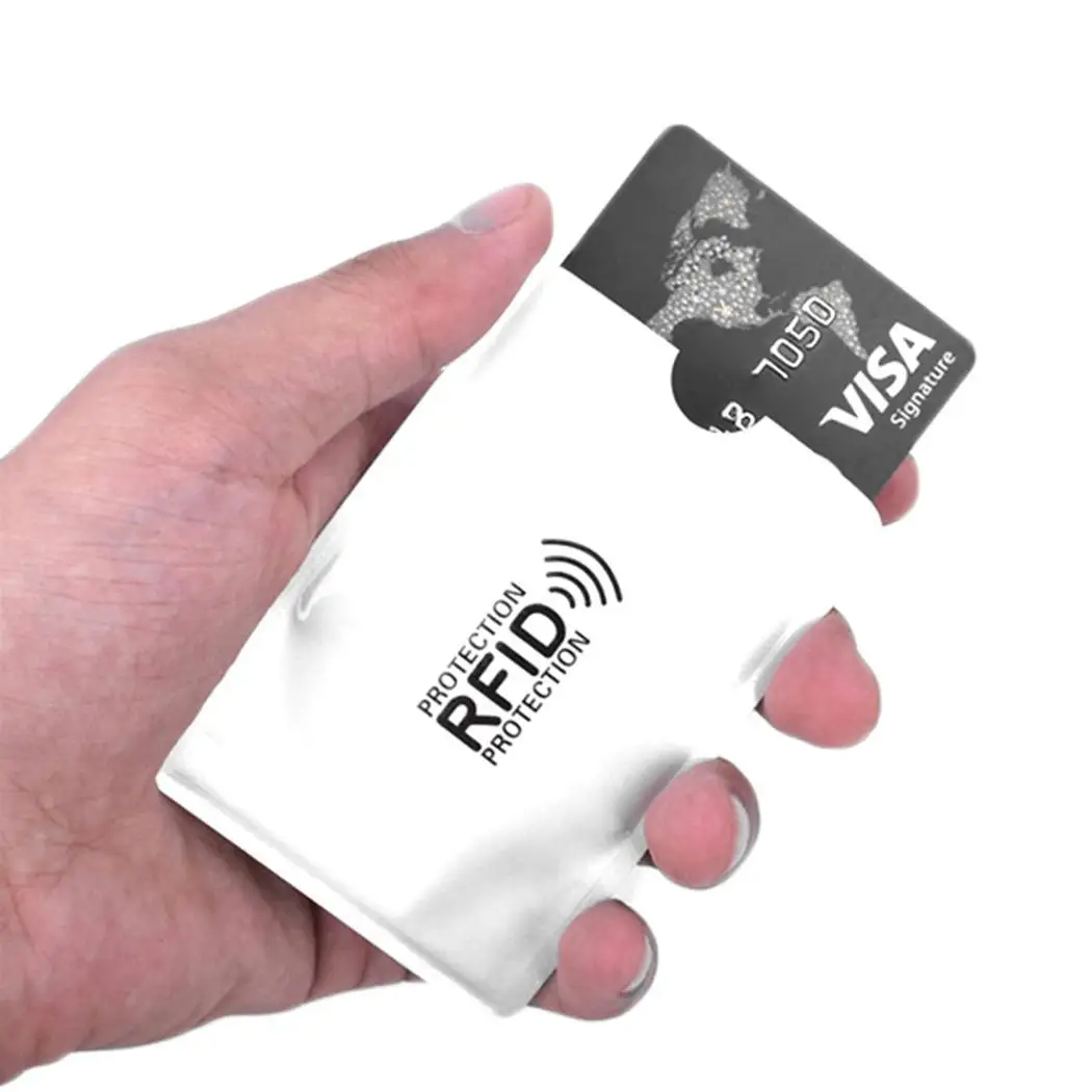 10 шт RFID блокирующий рукав держатель кредитной карты защитный чехол кошелек сумка - Фото №1