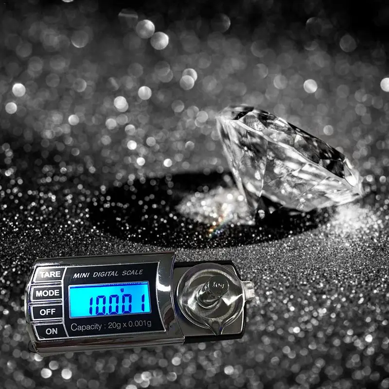 

Portable Electronic Digital Scale High Precision Mini Scale Pocket Scale For Weighing Car Key Jewelry 20g / 0.001g For Kitchen