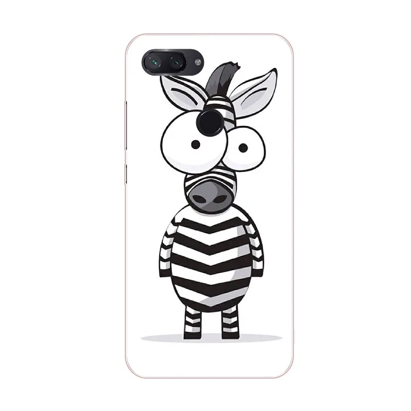 xiaomi mi 8 lite Case Silicon Painted animals Painting Soft TPU Back Cover for mi8 protect Phone cases shell |