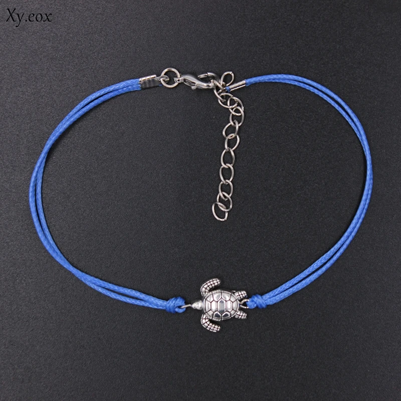 Новый Плетеный Красный трос корейский женский ножной браслет для пар новый милый