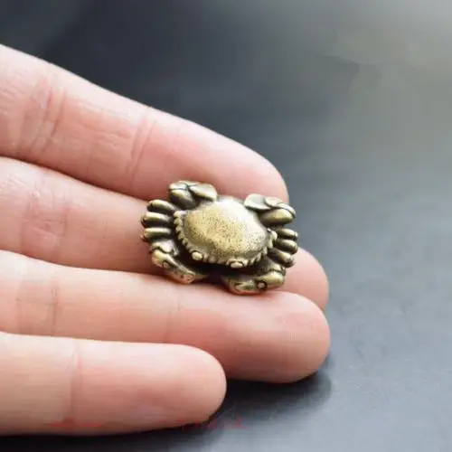 Китайские маленькие медные Статуэтки крабы из чистой бронзы и латуни|Статуи