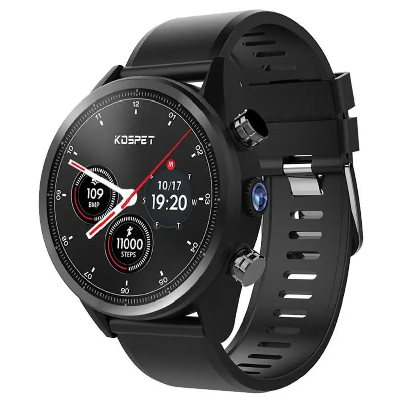 Kospet надеюсь Lite Smartwatch MTK6739 Android 7 1 GB + 16 Dual 4G 39 дюйма AMOLED Wi Fi gps/ГЛОНАСС 8.0MP IP67