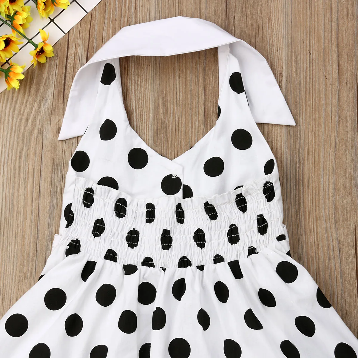 Pudcoco Girl Dress Toddler Baby Girls Backless Sleeveless Polka Dot Party Princess Tutu 1-6Y | Детская одежда и обувь