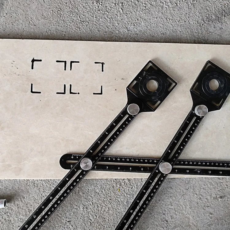 Локатор отверстий для плитки многофункциональный регулируемый инструмент