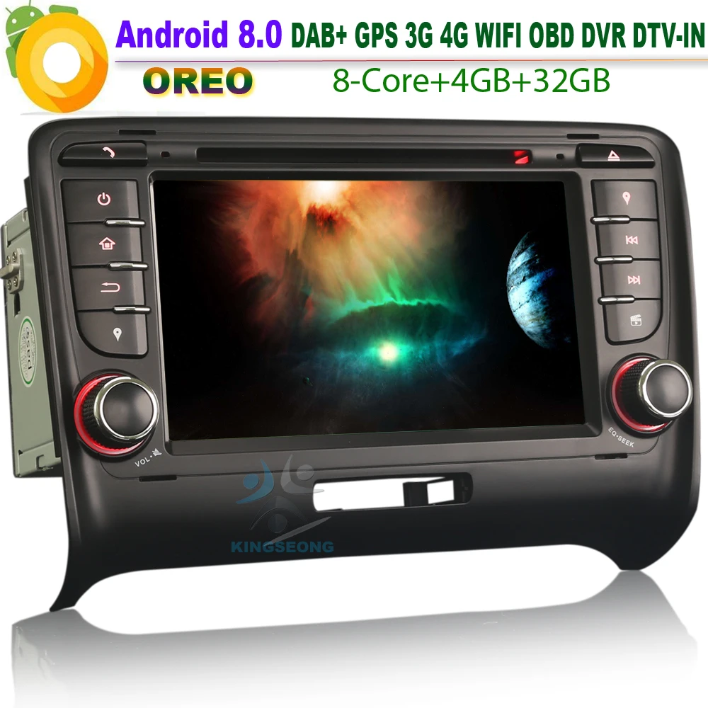 7 &quotВосьмиядерный Android 8 0 Авторадио DAB + Sat Nav GPS Навигация DVD WiFi 4G радио Bluetooth стерео