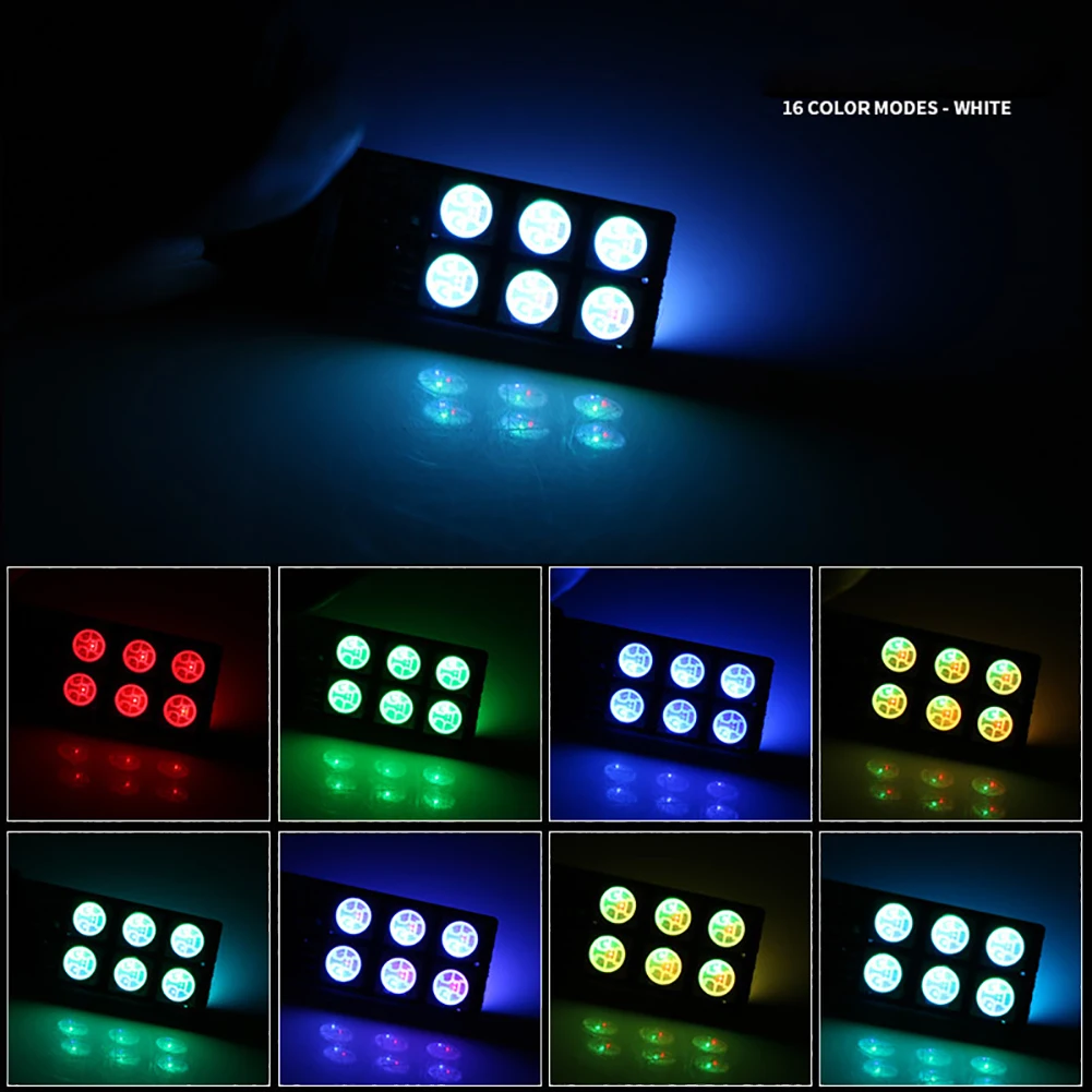 2 шт. T10 RGB 5050 SMD светодиодный Прямая продажа с фабрики 12SMD красочный дистанционным