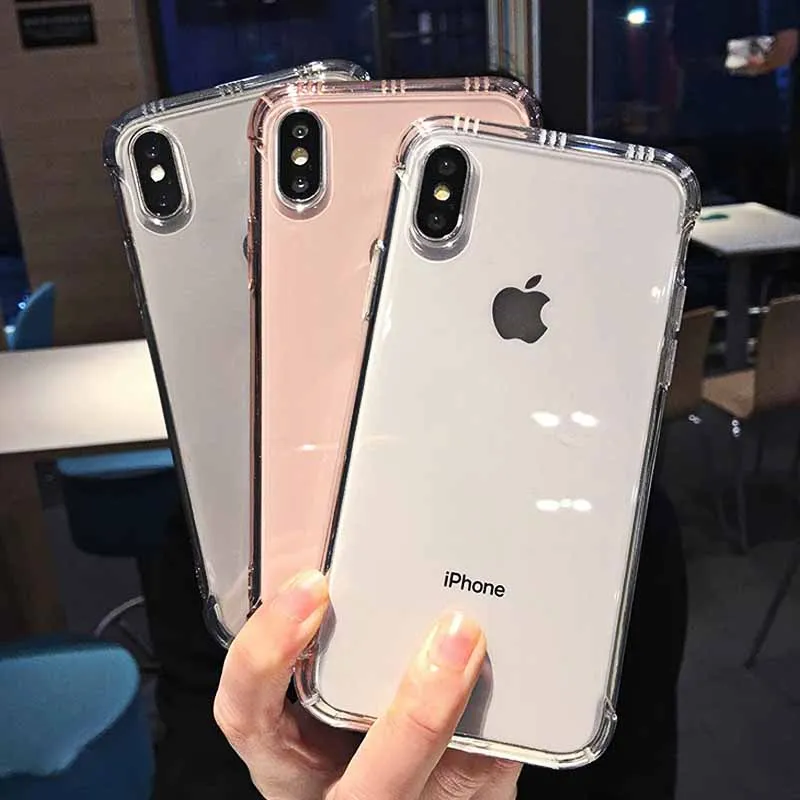 Ударопрочный чехол LOVECOM с прозрачными углами в деловом стиле для iPhone 11 Pro Max XR XS 7 8 6S