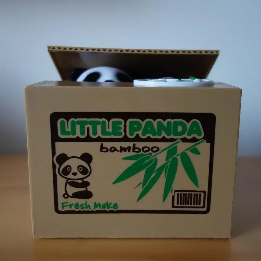 Cat money bank panda Thief Money boxes toy piggy banks gift kids Automatic Stole Coin Piggy Bank Saving Box |