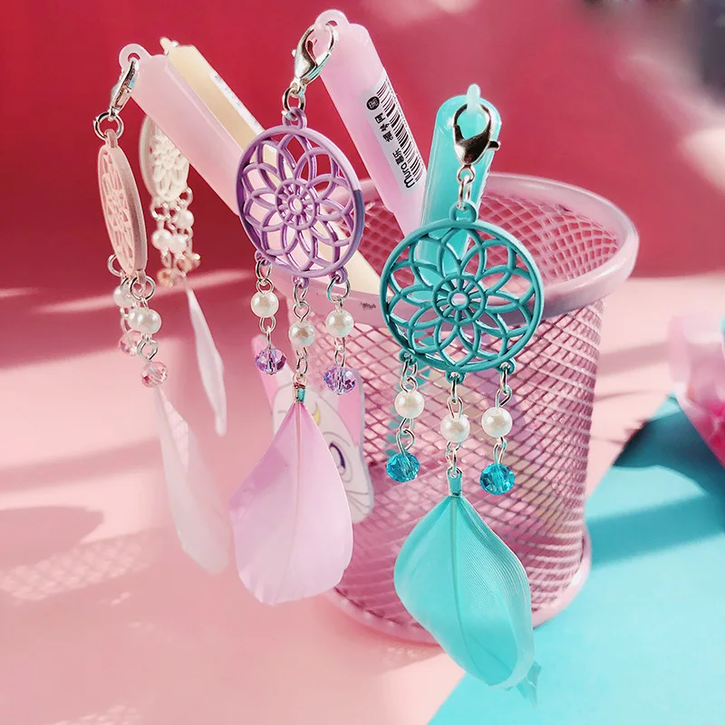 Астет Monternet перо кулон гель черная ручка милые подарки студенческие стационарные