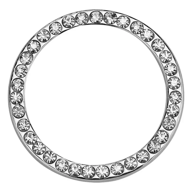Auto Car Bling Decorative Accessories Automobiles Start Switch Button Diamond Rhinestone Ring Circle Trims 40mm/1.57&quot | Автомобили и