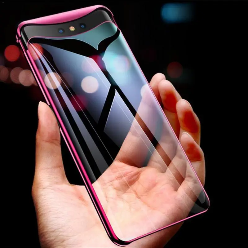 Новый чехол для OPPO Find X мобильного телефона с прозрачным покрытием два в одном