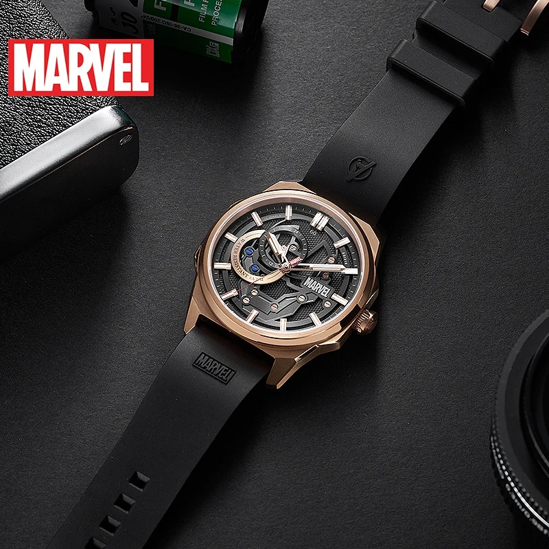 Disney Marvel часы Железный человек мужские механические автоматические полые