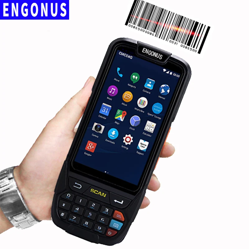 Industrial Rugged Handheld Data Collector Wireless 4G Mobile Terminal 1D 2D Laser Barcode Scanner Android PDA Device | Компьютеры и