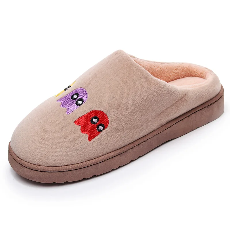 CuddlyIIPanda 2019 зимние тапочки с мультяшным призраком Хлопковые женские домашние