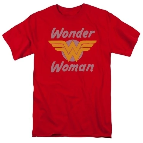 Trevco Dc Wonder Wings футболка с коротким рукавом для взрослых 18 1 красный 4X| |