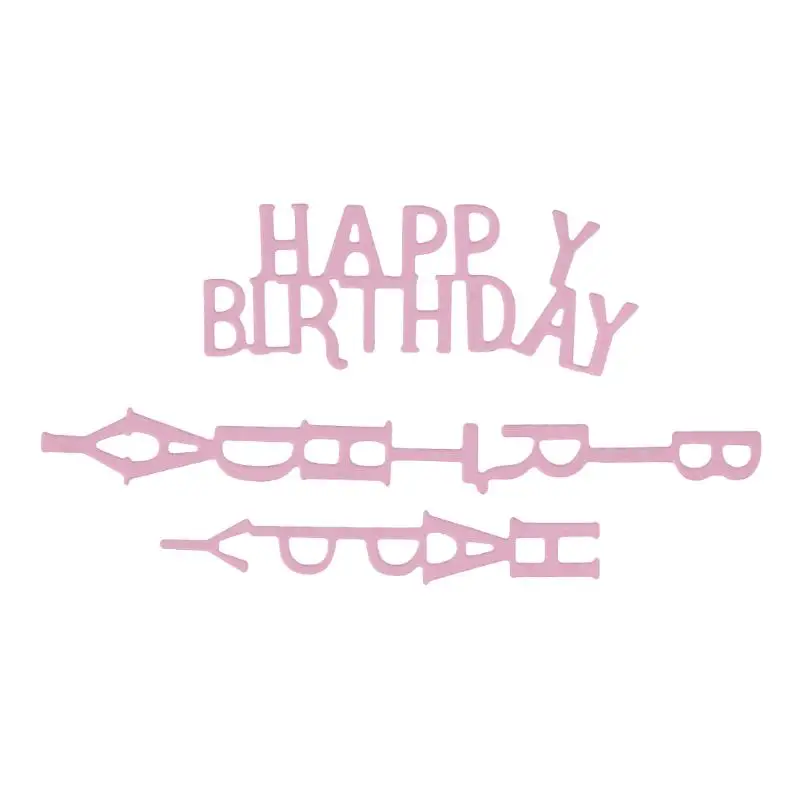 С Днем Рождения умирает металла Трафареты для Скрапбукинг Тиснение декоративные