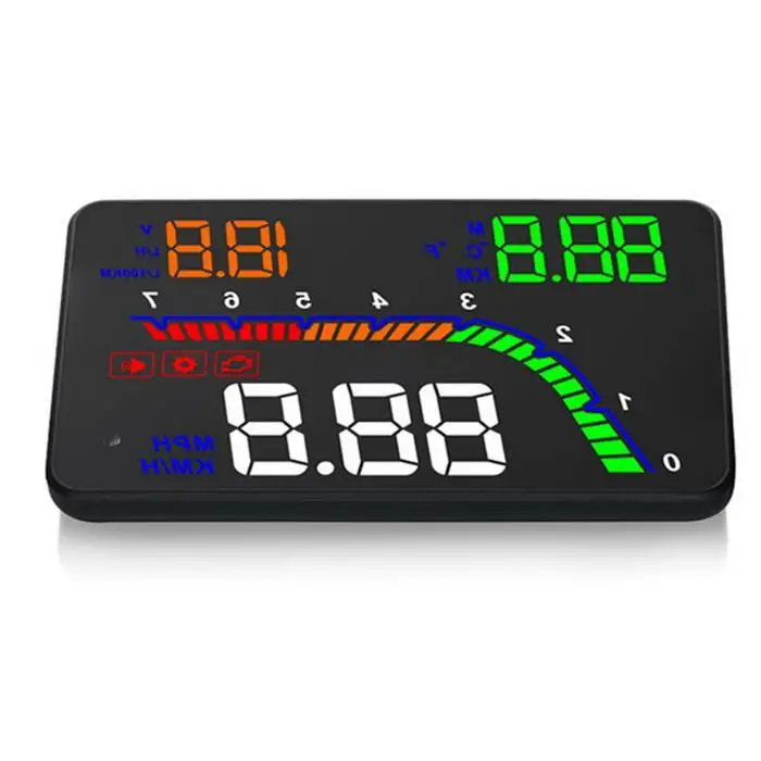 T100 4 дюймовый автомобильный лобовый дисплей OBD HUD лобовое стекло проектор