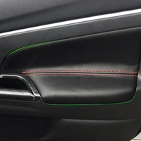 4pcs car styling interior microfiber leather door panel armrest cover sticker trim for mitsubishi asx 2013 2014 2015 2016