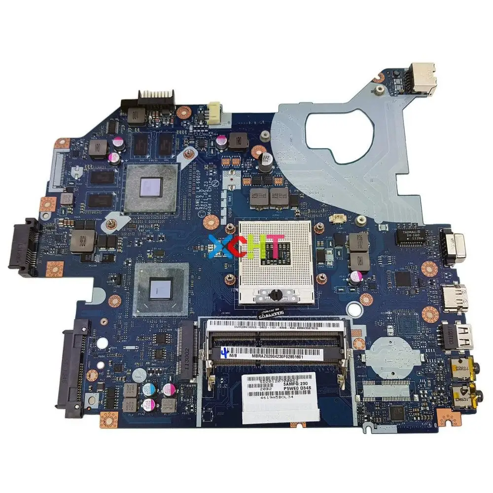 MBRAZ02004 MB. RAZ02.004 P5WE0 LA 6901P DDR3 для acer Aspire 5750 5750G ноутбук материнская плата