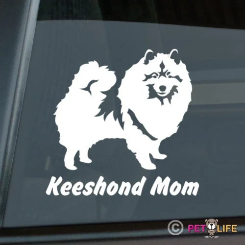 Наклейка keeshonda Mom вырезанная виниловая наклейка 13 5 х13 см | Игрушки и хобби