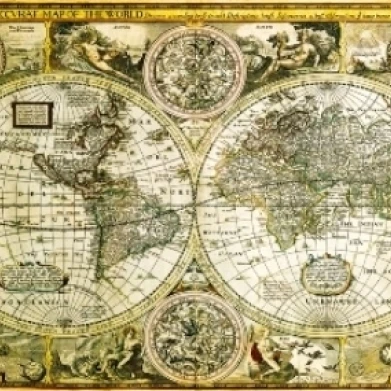 Карта мира исторический постер печать (55X39)|Таблички и знаки| |