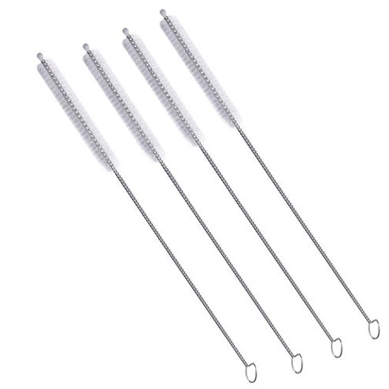 5Pcs Reusable Stainless Steel Straw Brush Drinking Straws Cleaning Cleans Alink Nylon Skinny Pipe Tube Cleaner | Дом и сад