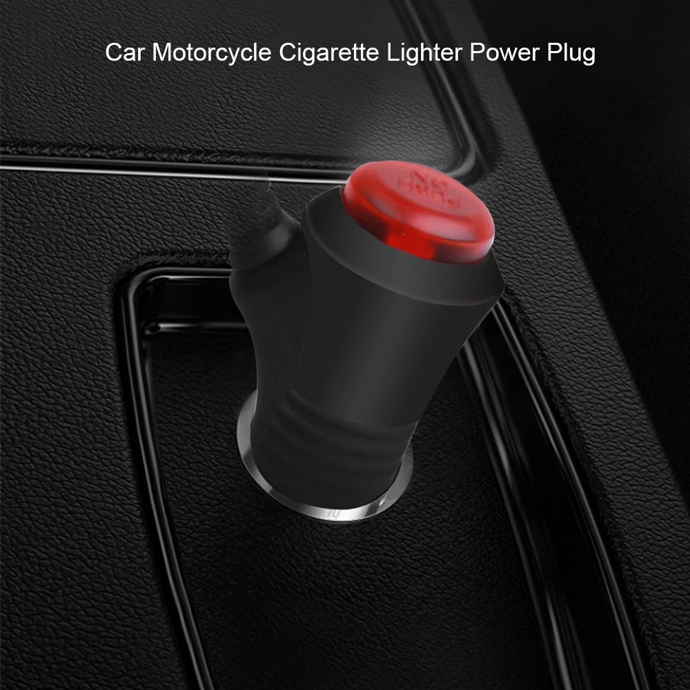 DC12V розетка для автомобильного прикуривателя разъем светодиодный выключатель