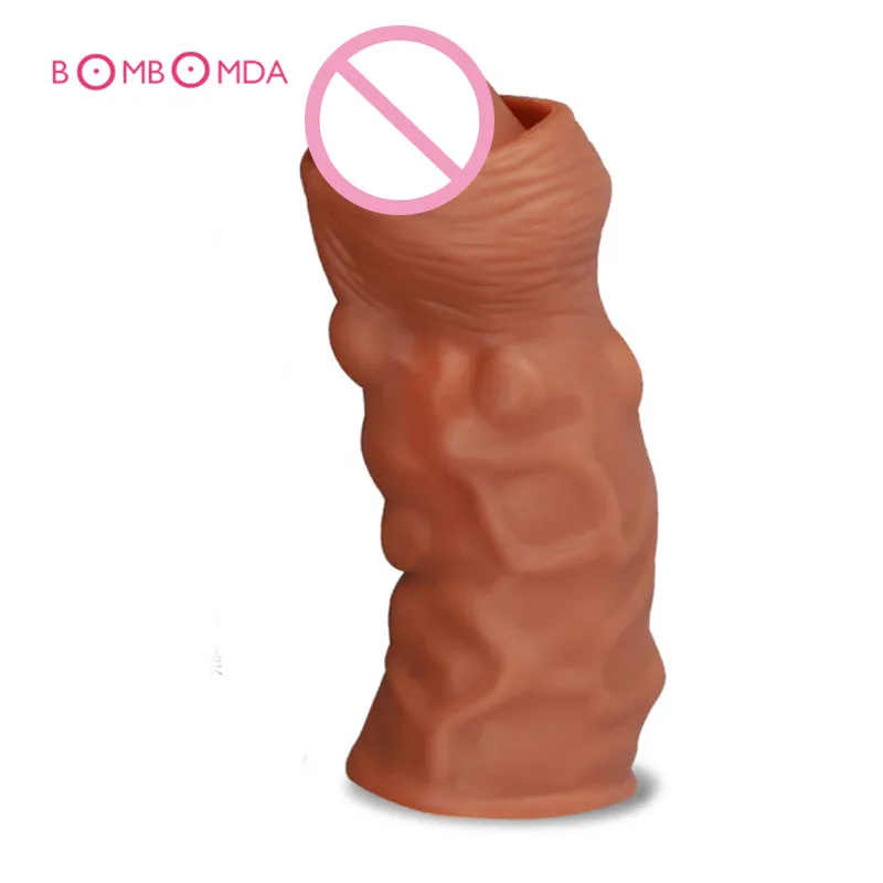 Многоразовые супер удлиненные насадки на пенис удлинитель пениса интимные