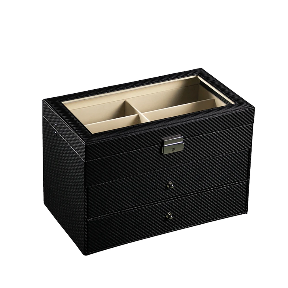 Three Layers 18 Grid Sunglasses Box Eyeglass Storage Organizer Drawer Collector | Дом и сад