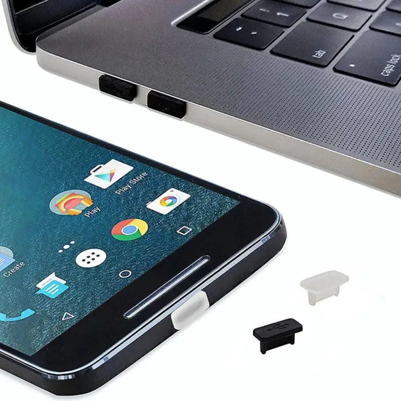 Силиконовый пылезащитный Разъем Типа c для смартфонов Samsung Huawei HTC LG Type