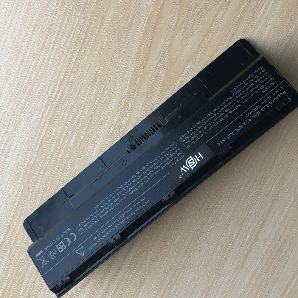 HSW Аккумулятор для ноутбука A31 N56 A32 Asus N56D N56DY N56J N56JK N56VM N56VV N56VZ N56JN N56JR N56V