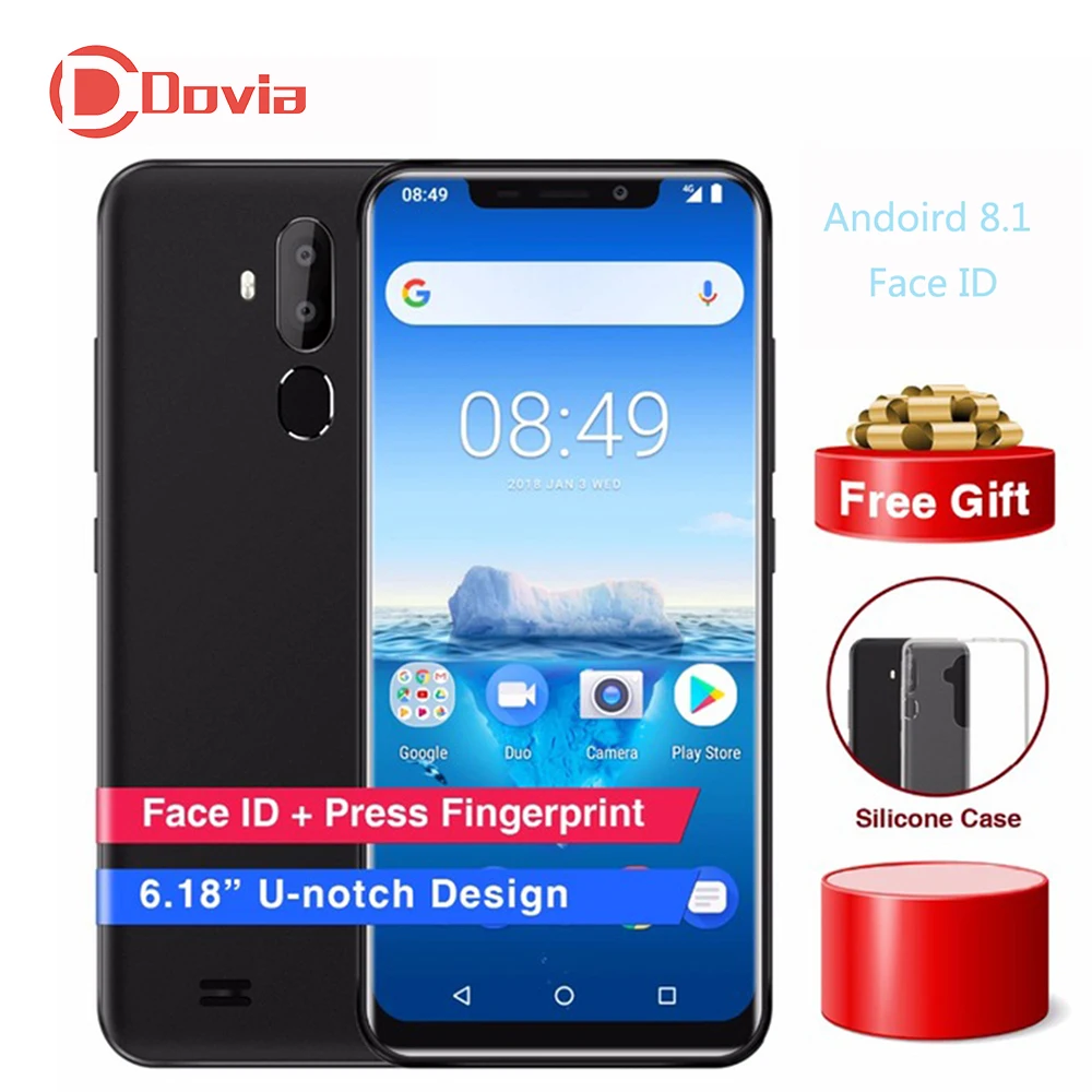Смартфон OUKITEL C12 Pro Face ID 4G 6 18 &quotчетырехъядерный процессор MTK6739 2 ГБ + 16 Гб 8 Мп 2MP
