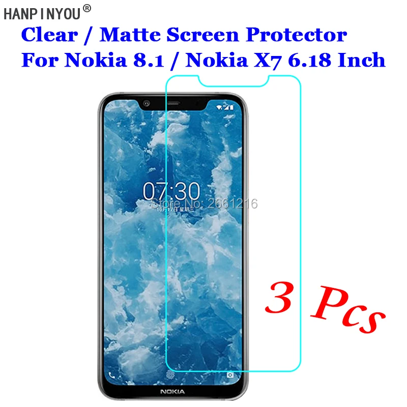 3 шт./лот для Nokia 8 1/X7 TA 1131 6 18 &quotHD Прозрачная/Антибликовая матовая защитная пленка