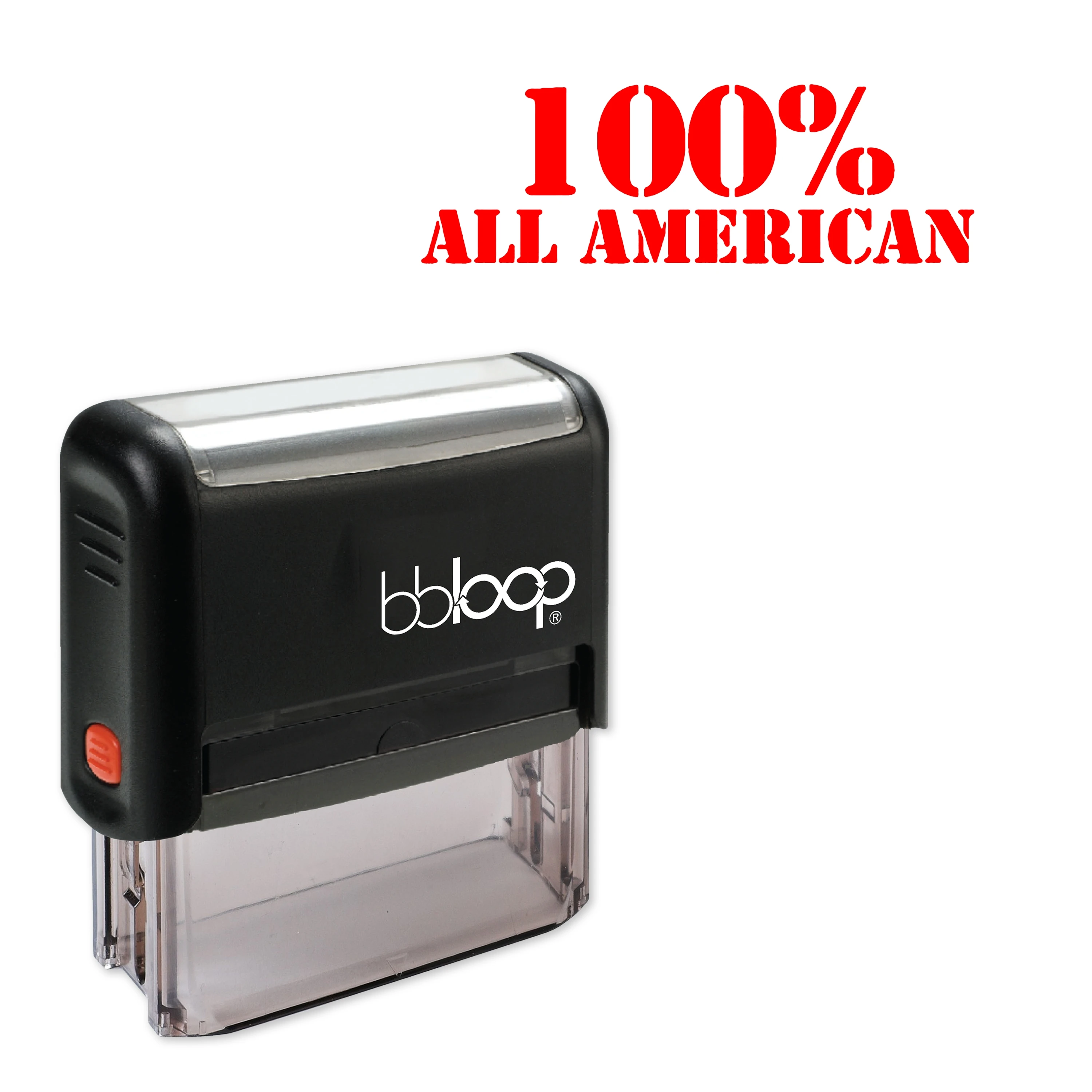 

Bbloop "100% All American" Self-Inking Rubber Stamp