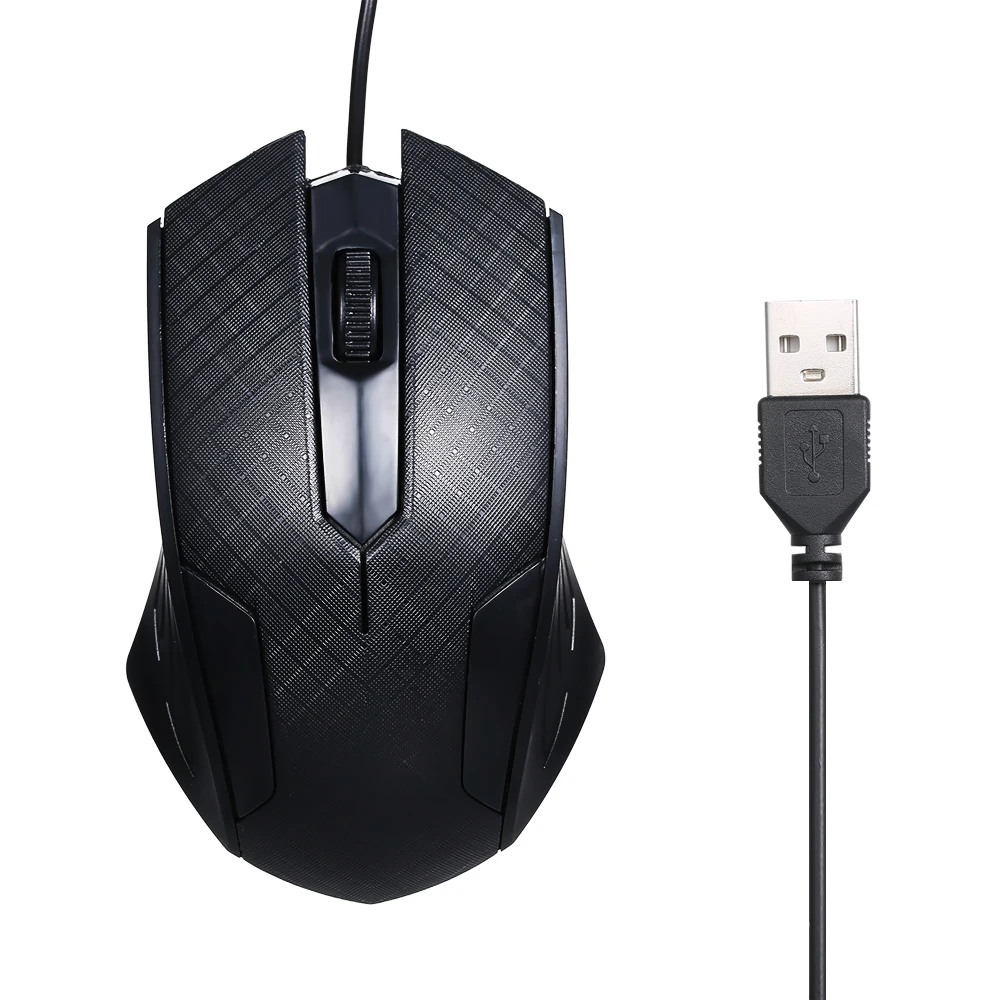 Arealer 1600 точек/дюйм 3-кнопочная USB Оптическая Проводная игровая мышь с 1 м проводная