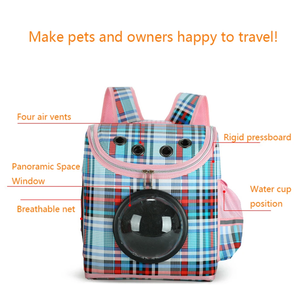 Dog Backpack Outdoor Hiking Travel Cat Carrier Bag Capsule Shaped Pet Breathable Puppy Shoulder | Дом и сад