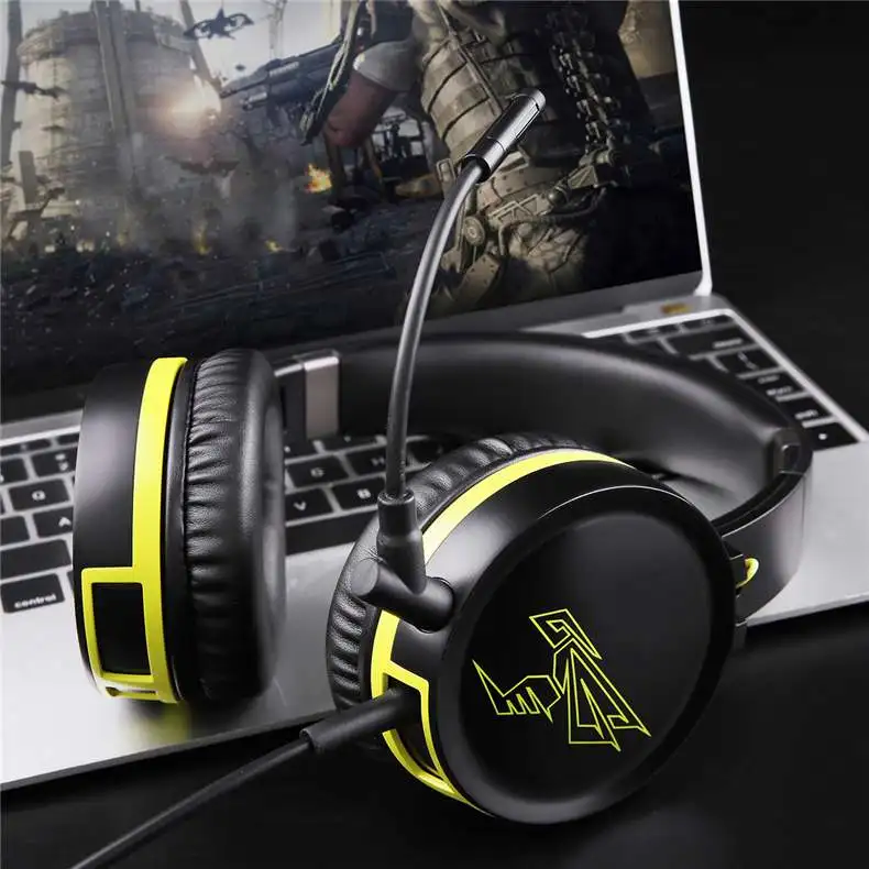 SOMiC G801 PS4 игровая гарнитура складные игровые проводные наушники с микрофоном forPC