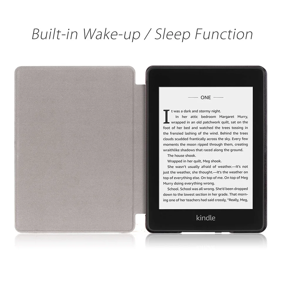 Ультратонкий защитный чехол из искусственной кожи для Amazon 2018 Новый Kindle Paperwhite 4