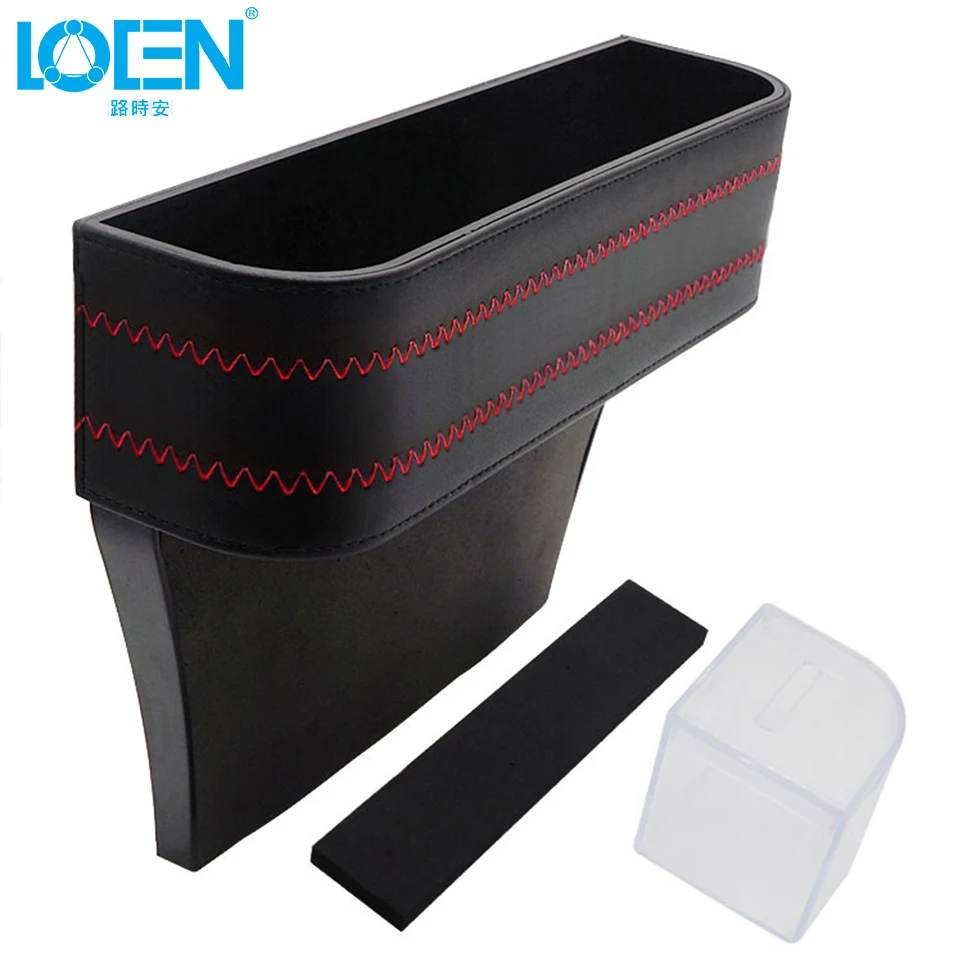 

LOEN 1PC Car Styling Stowing Tidying Armrest Car Seat Crevice Storage Box Cup Drink Holder Organizer Auto Gap Pocket Phone Pad