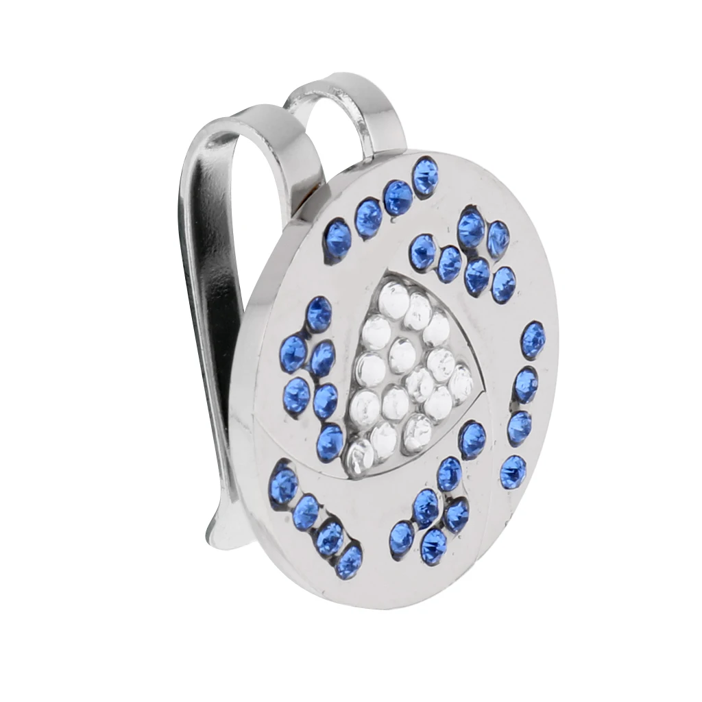 

Golf Bling Rhinestone Golf Mark с зажимом для шляпы для гольфа-случайный цвет