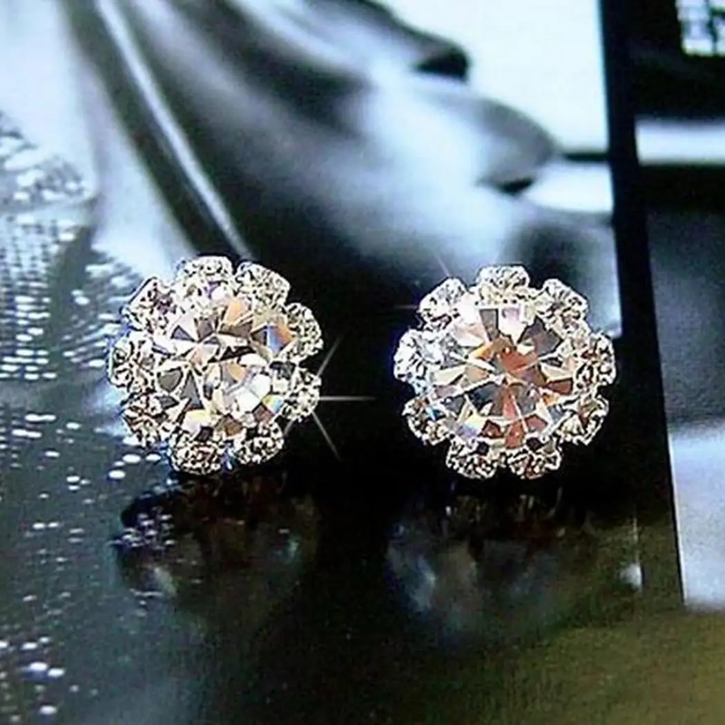 New Women Fashion Earrings Jewelry Trendy Flower Shape Charm Casual Party Dating Pair of Wedding Gift | Украшения и аксессуары