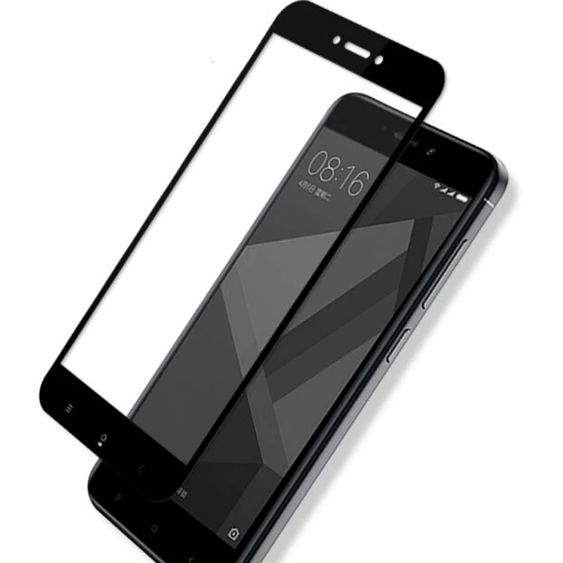 Закаленное стекло с изогнутыми краями и полным покрытием для Xiaomi Redmi 4X защитная
