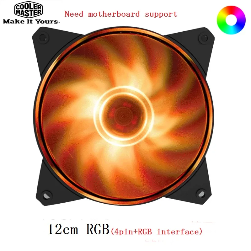 Кулер Master MF120 12 см RGB для ПК компьютерный чехол охлаждающий кулер ЦП радиатор